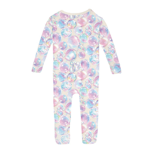 Print Convertible Coverall in Natural Bubbles (369959)