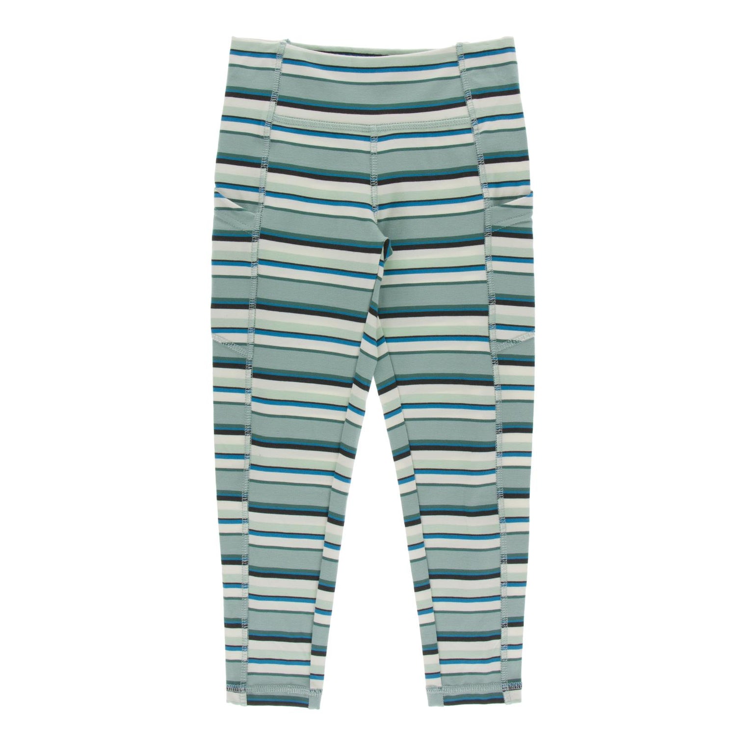 Print Luxe Stretch Leggings with Pockets in Multi Agriculture Stripe (195548)