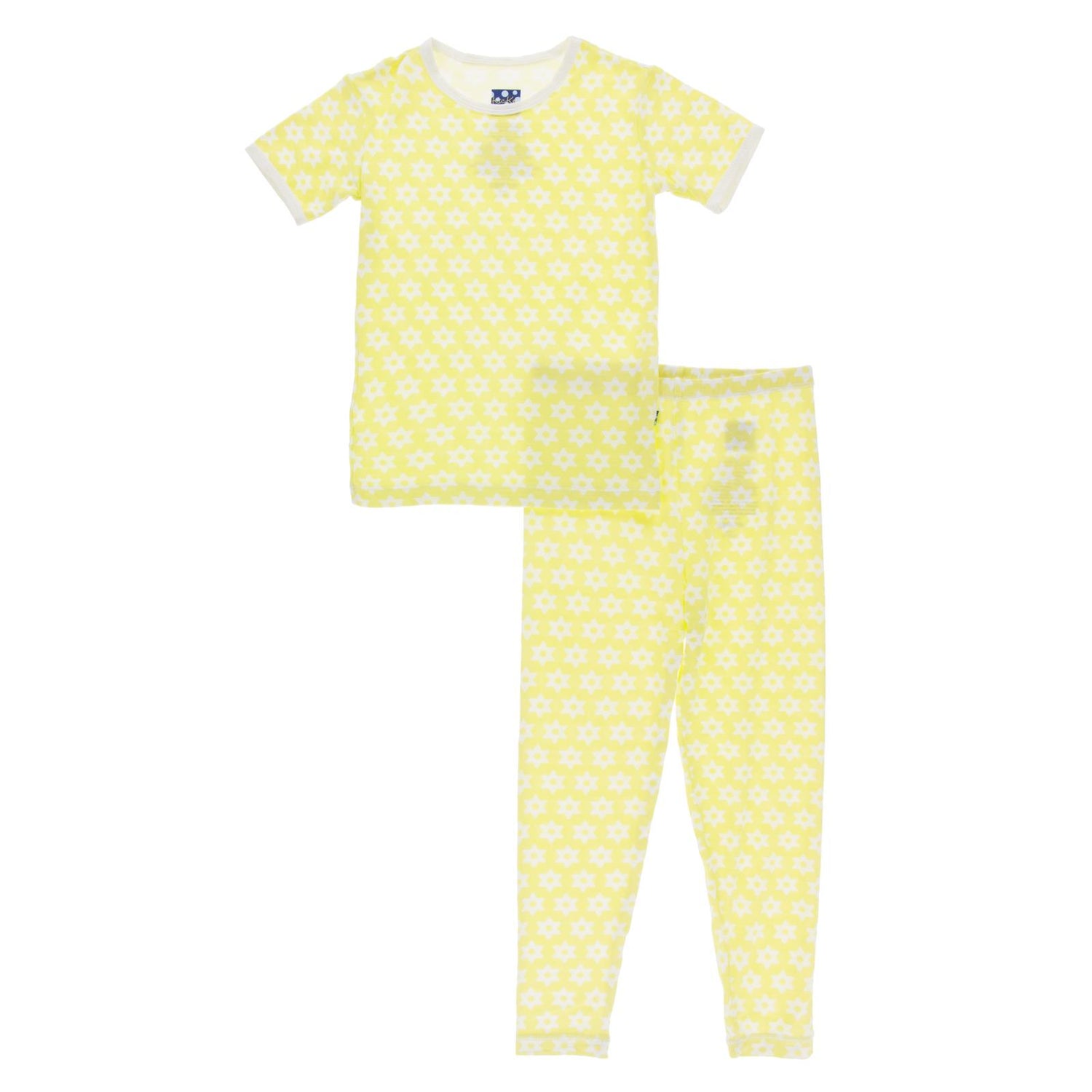 Print Short Sleeve Pajama Set in Lime Blossom Stellini (196671)