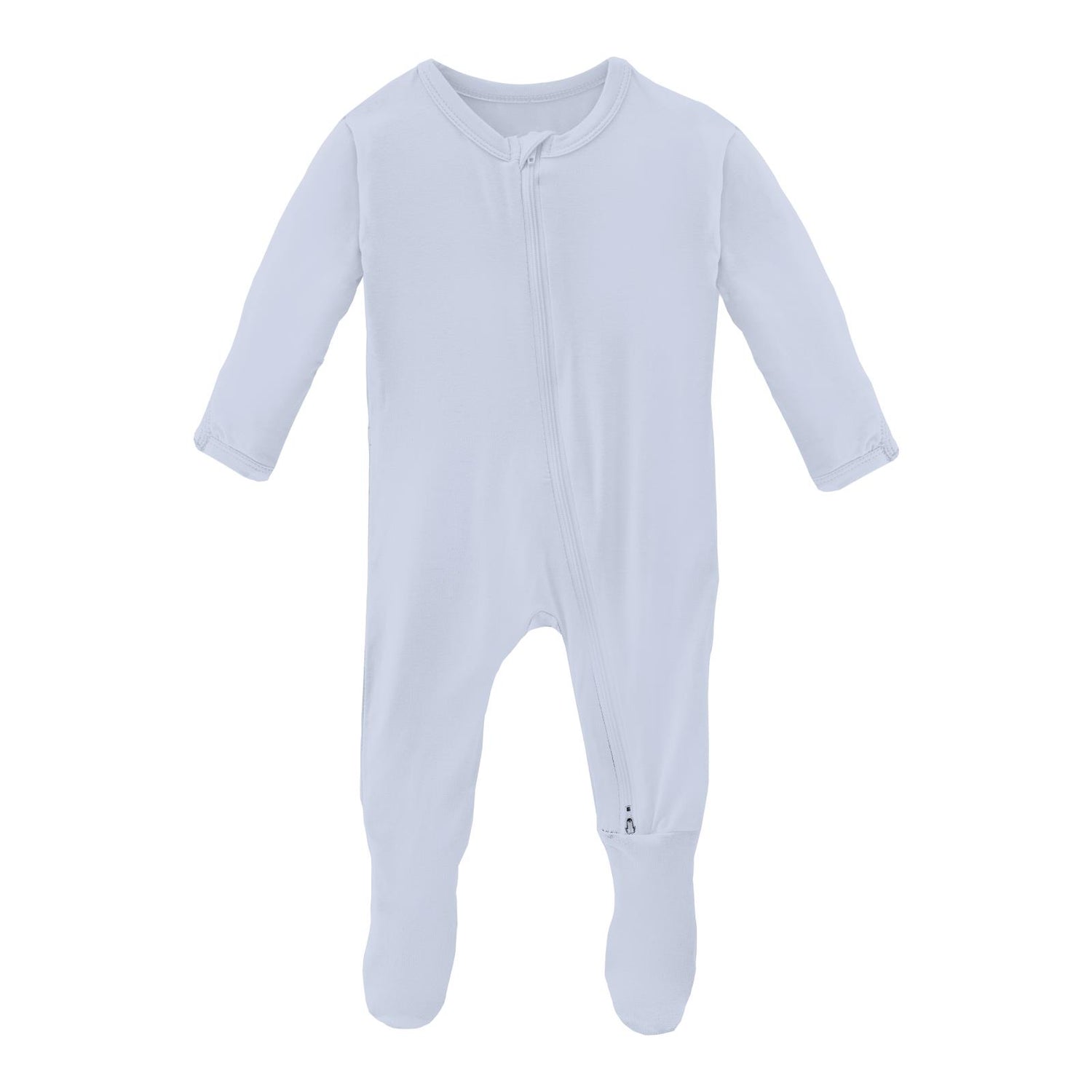 Footie with 2 Way Zipper in Dew