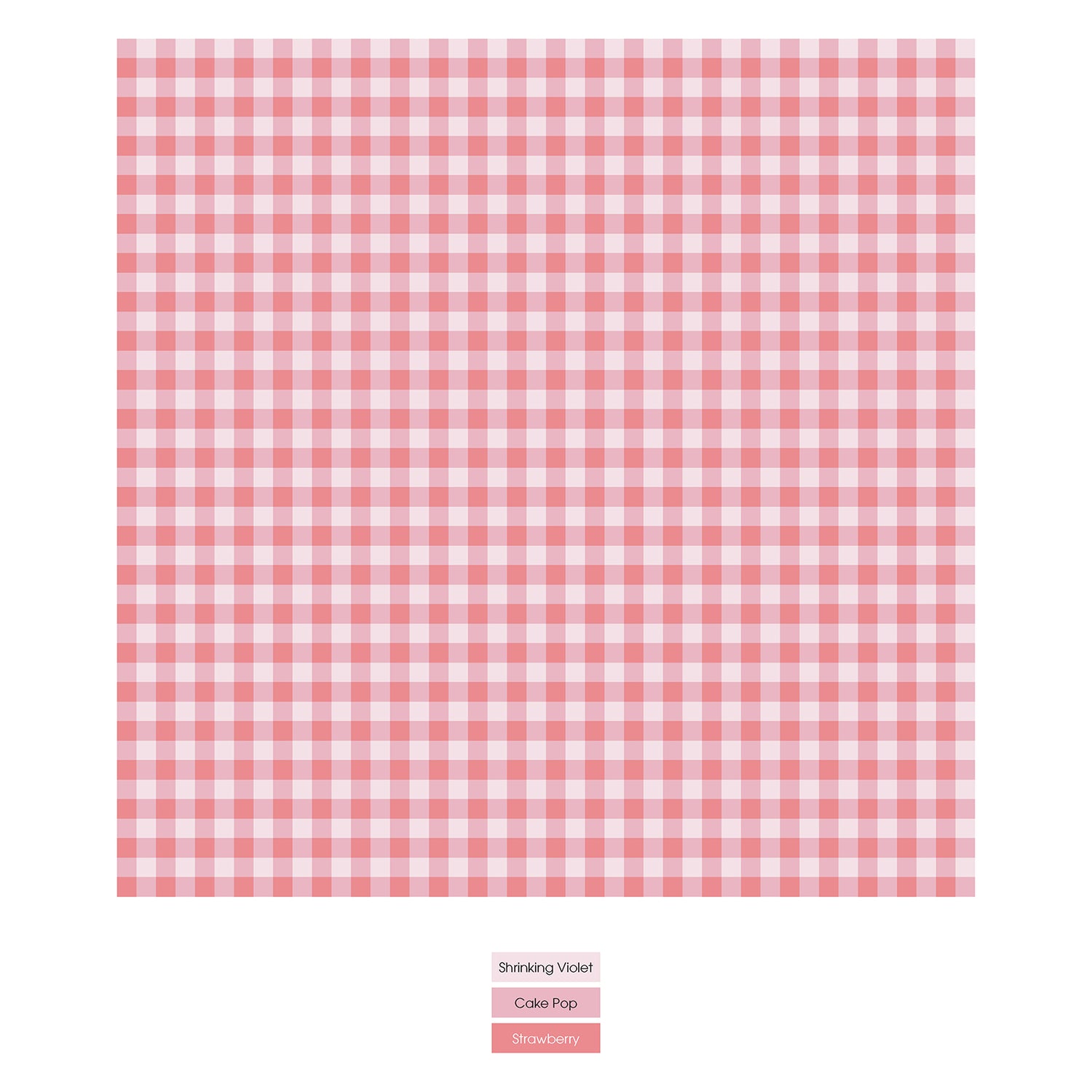 Print Short Sleeve Pajama Set in Cake Pop Gingham (315458)