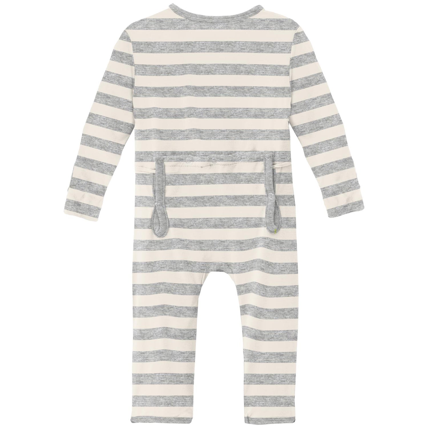Print Coverall with 2 Way Zipper in Heathered Mist Sweet Stripe (246704)