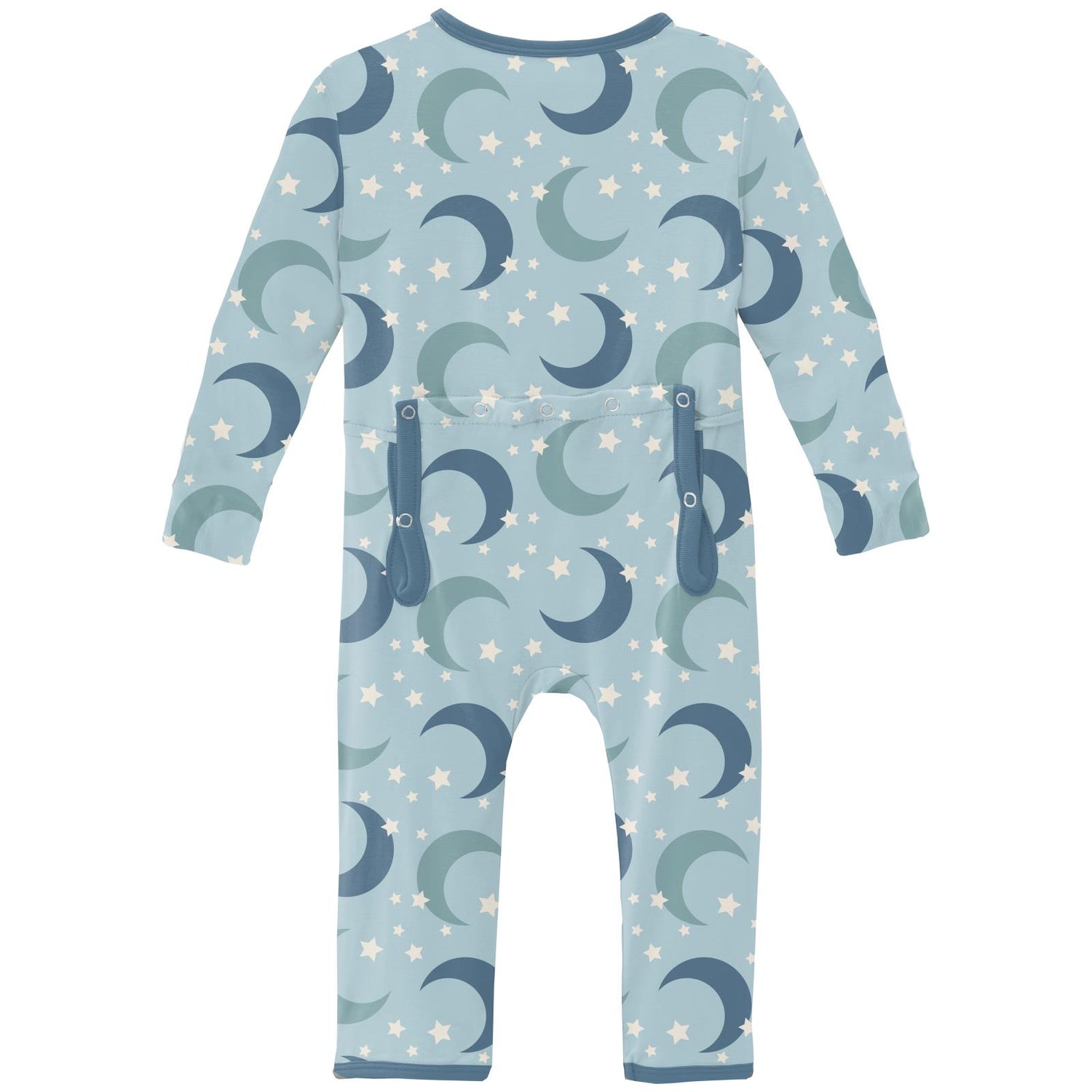 Print Coverall with 2 Way Zipper in Spring Sky Moon and Stars (246710)