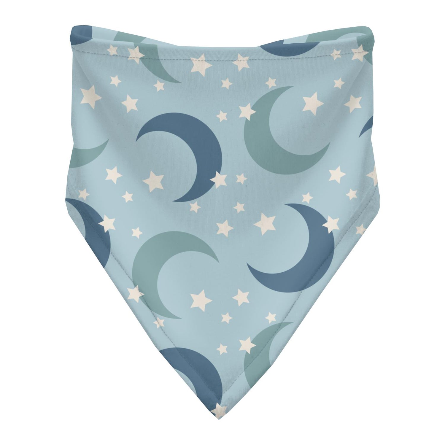 Print Bandana Bib in Spring Sky Moon and Stars (246718)
