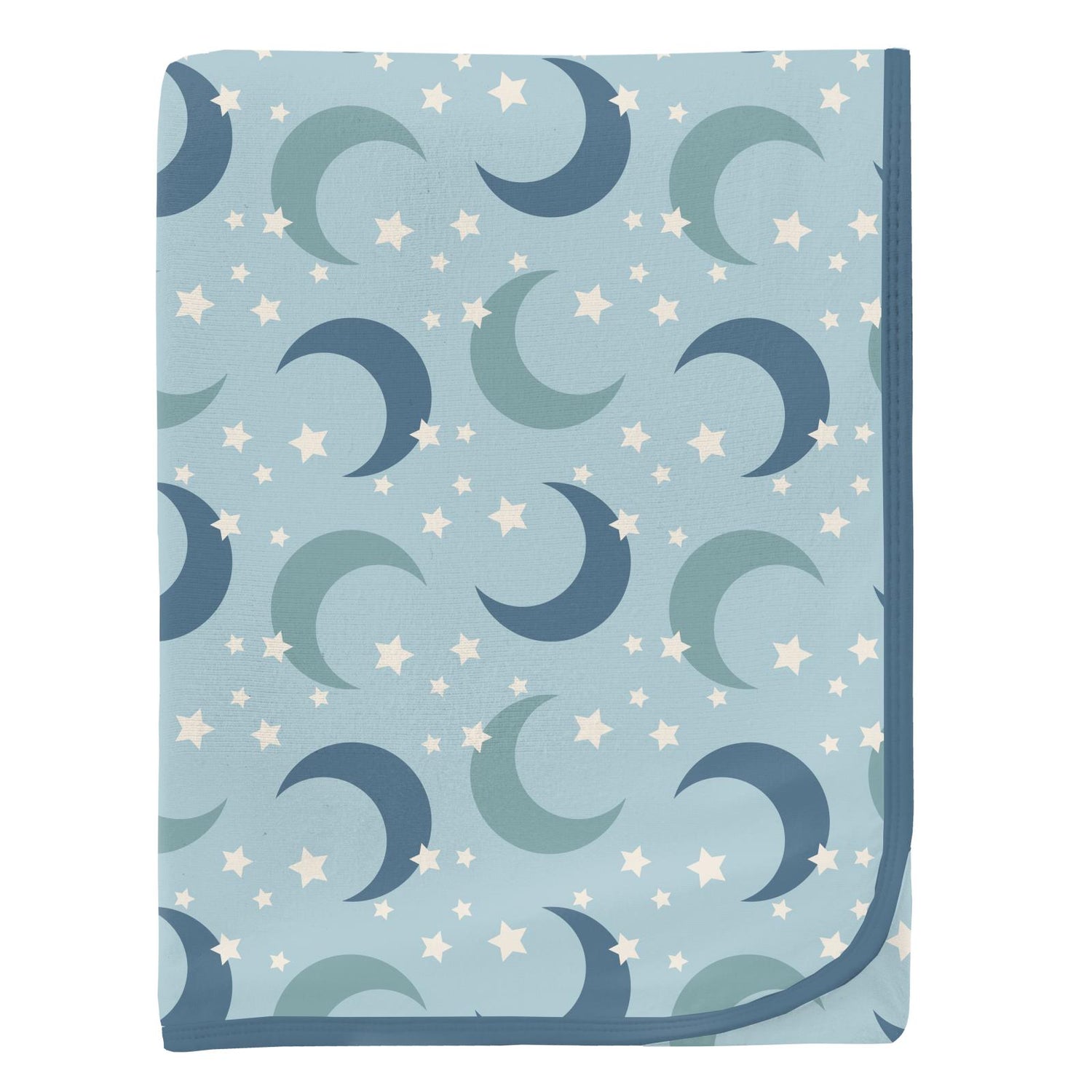 Print Swaddling Blanket in Spring Sky Moon and Stars (246865)