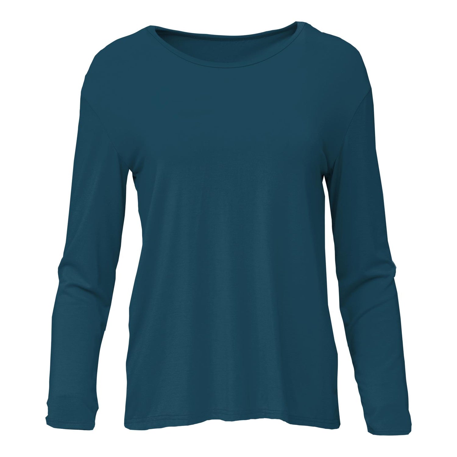Women's Long Sleeve Butterfly Open-Back Top in Peacock