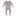 Print Muffin Ruffle Footie with Snaps in Lavender Chickens (313084)