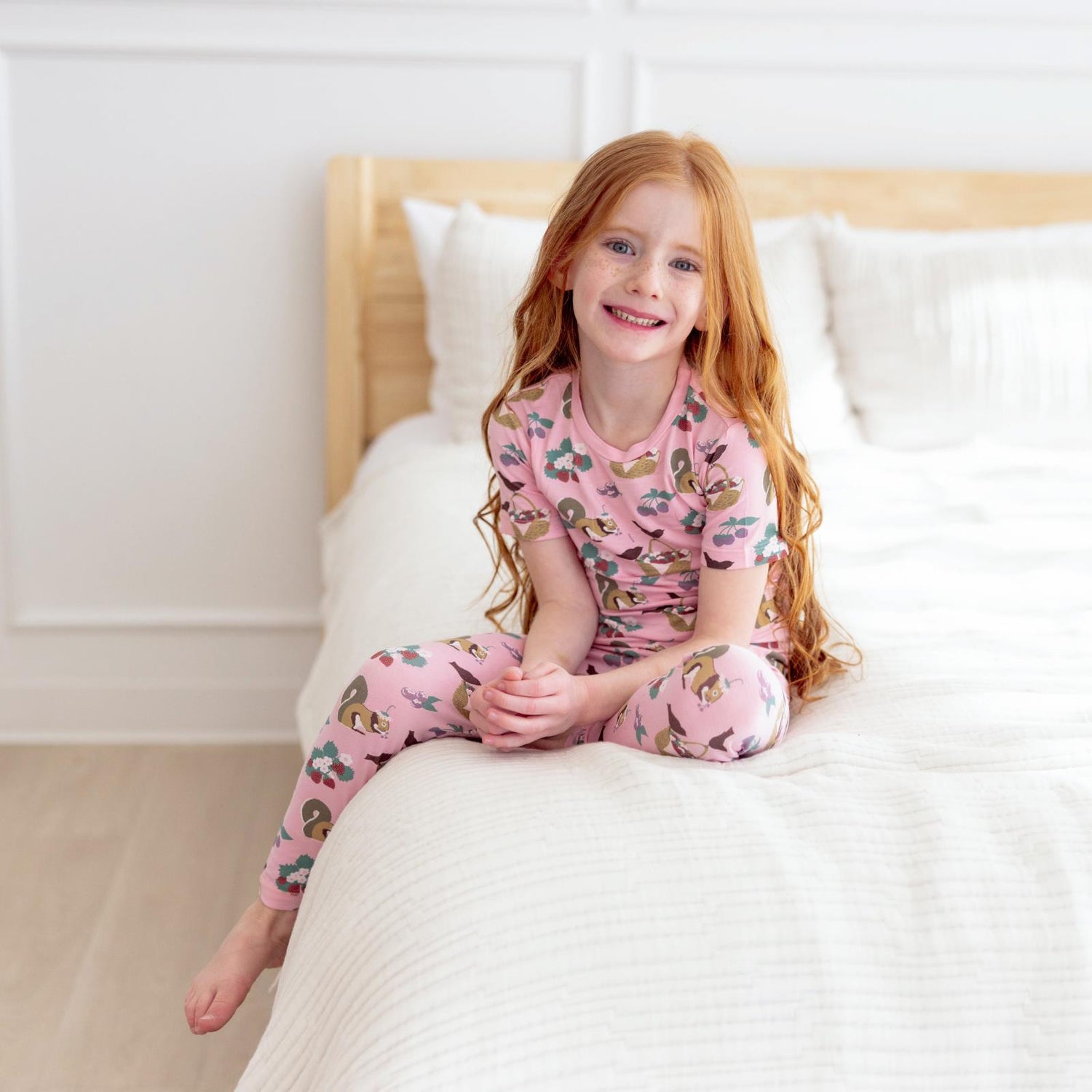 Print Short Sleeve Pajama Set in Cake Pop Berry Picking (360021)
