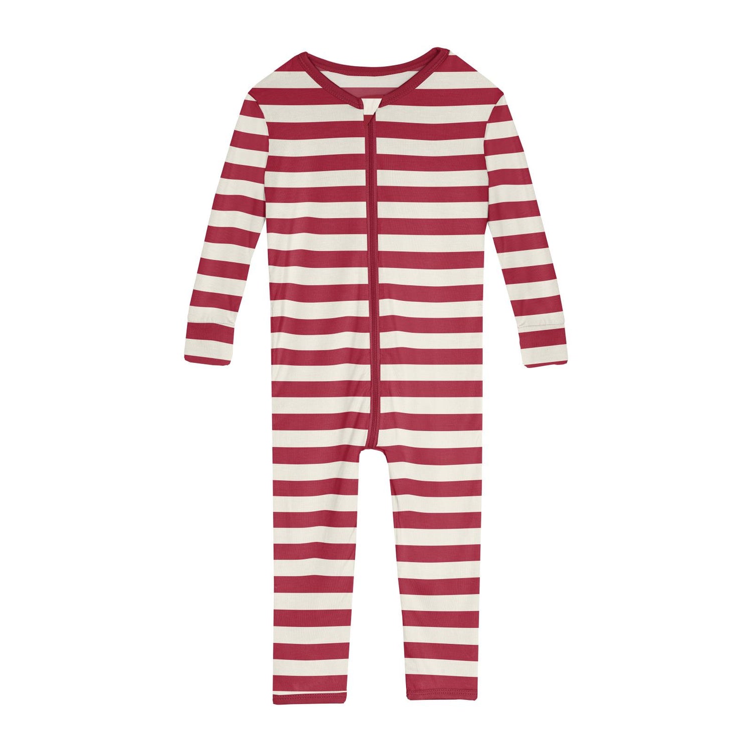 Print Convertible Sleeper with Zipper in Classic Candy Cane Stripe (275576)