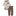 Print Long Sleeve Pocket One Piece & Pants Outfit Set in Natural Rudolph