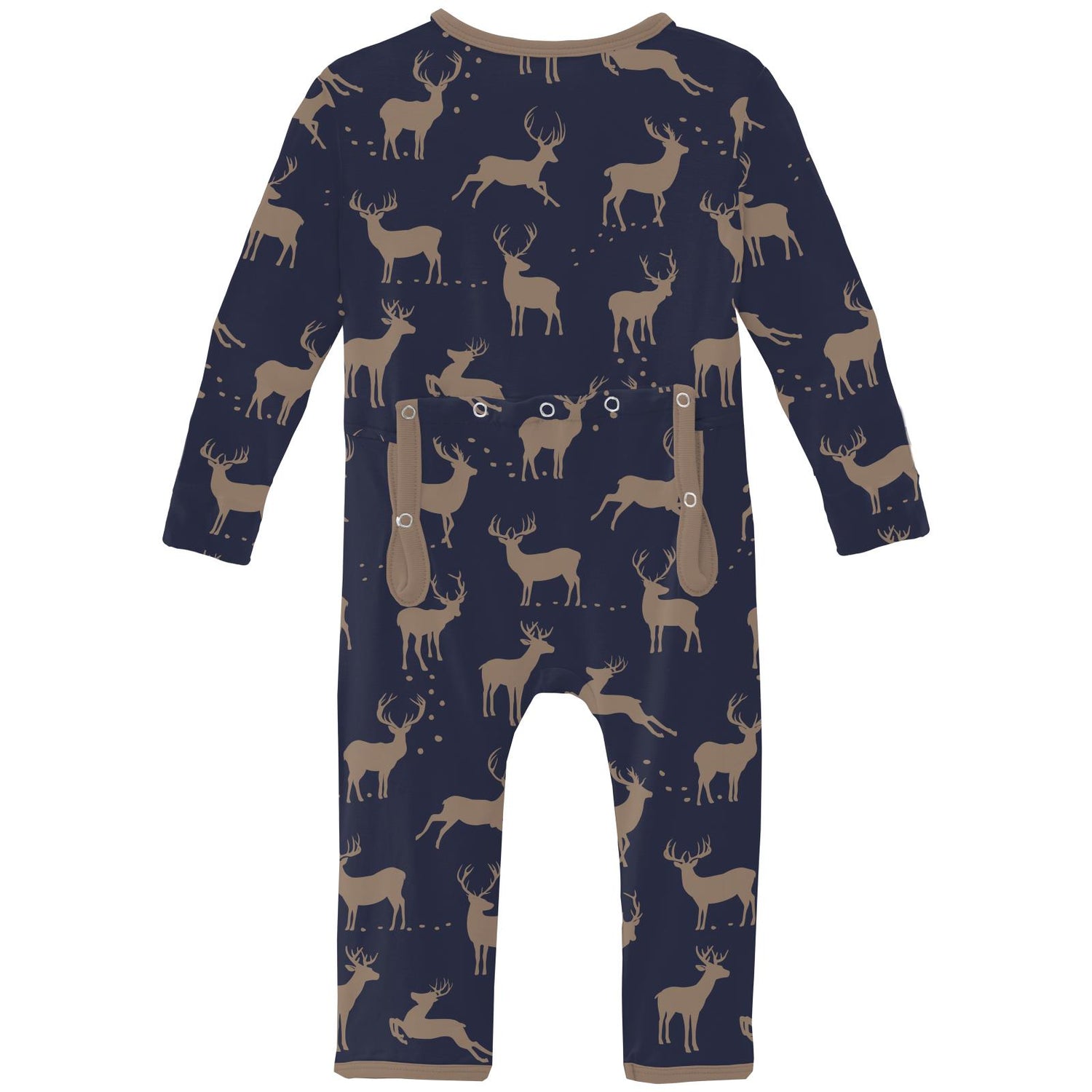 Print Coverall with 2 Way Zipper in Peacoat Elk (344526)