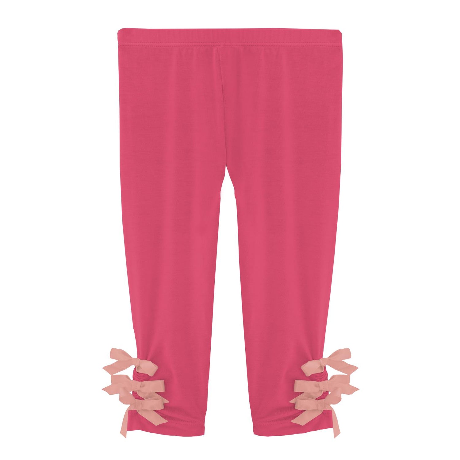 Leggings with Bows in Winter Rose with Blush