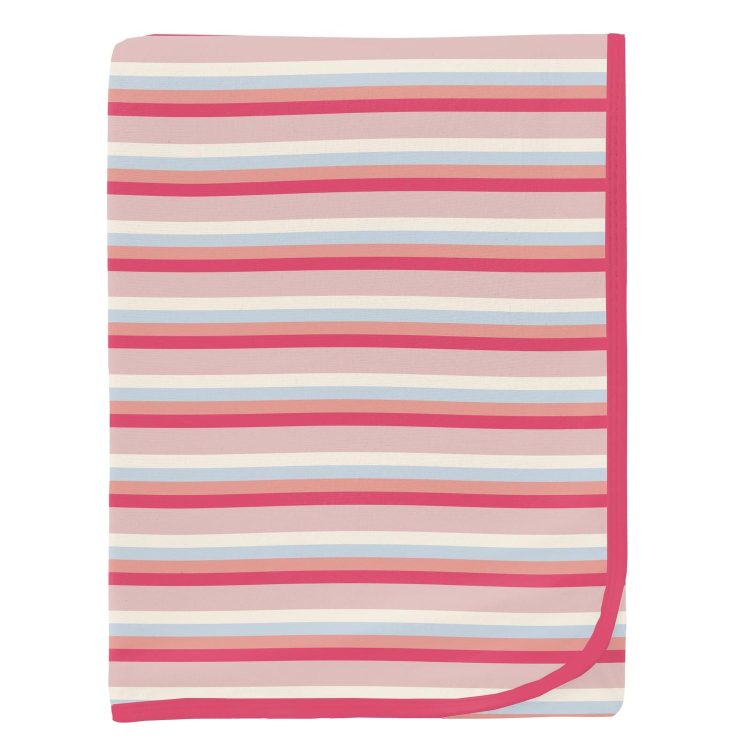 Print Swaddling Blanket in Baby Rose Stripe