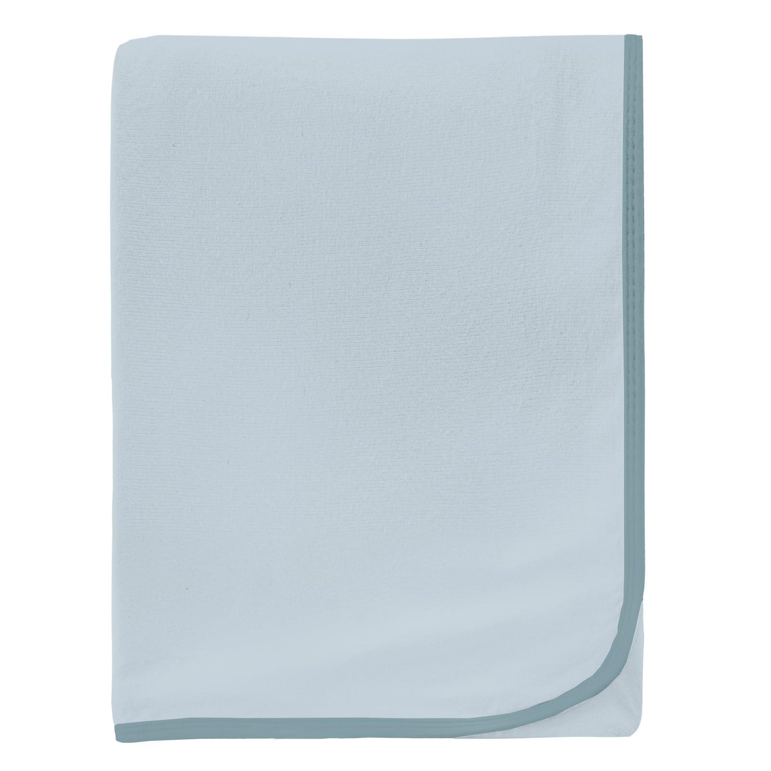 Swaddling Blanket in Illusion Blue with Stormy Sea