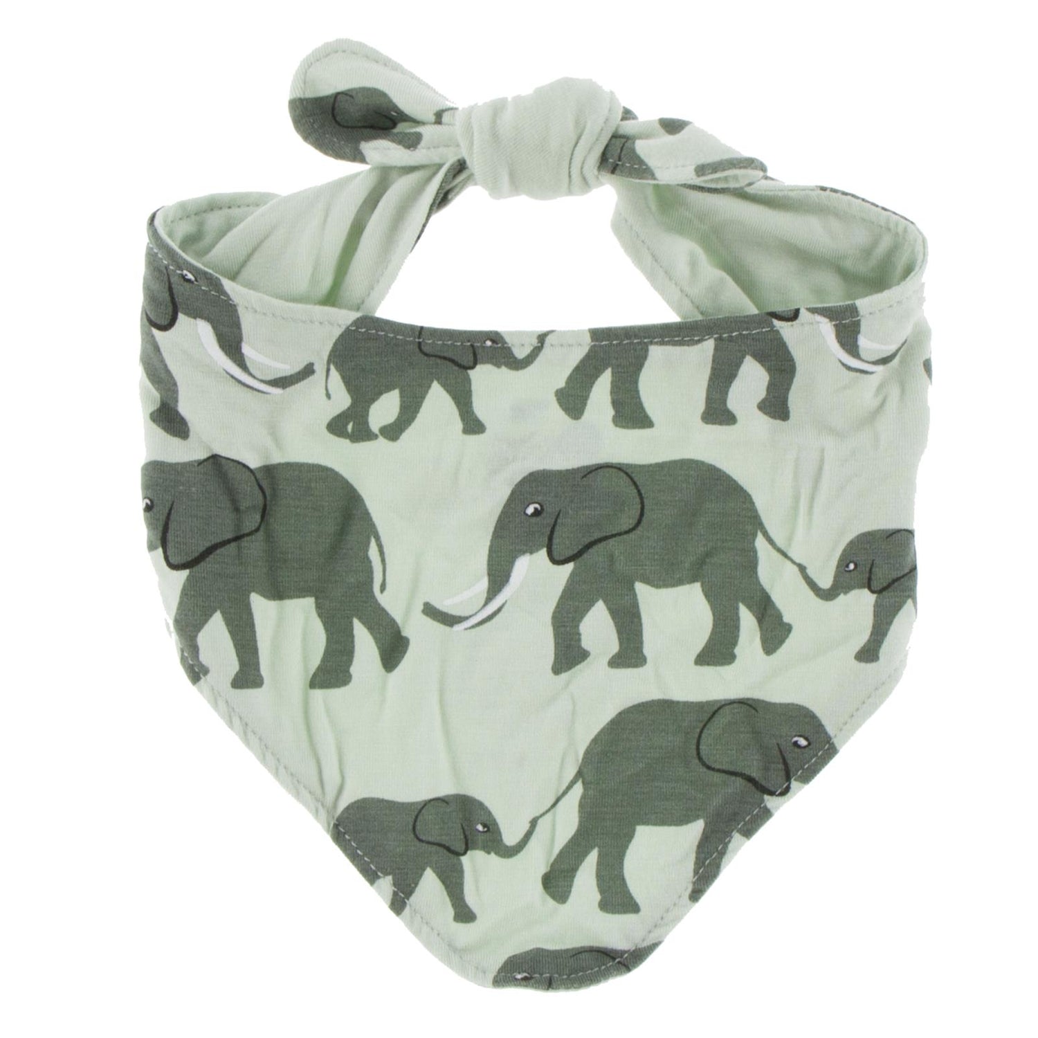 Print Dog Bandana in Aloe Elephant