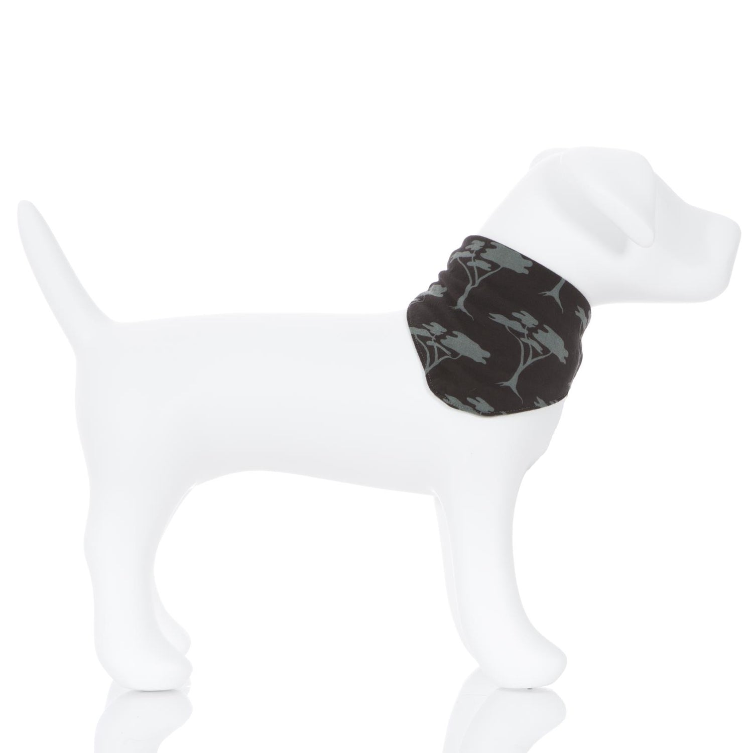 Print Dog Bandana in Zebra Acacia Trees