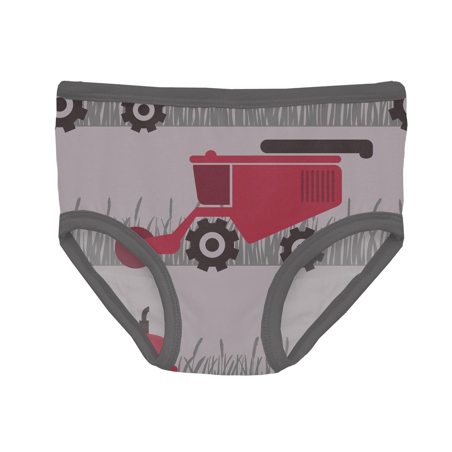 Print Girl's Underwear in Feather Tractors and Wheat (357767)