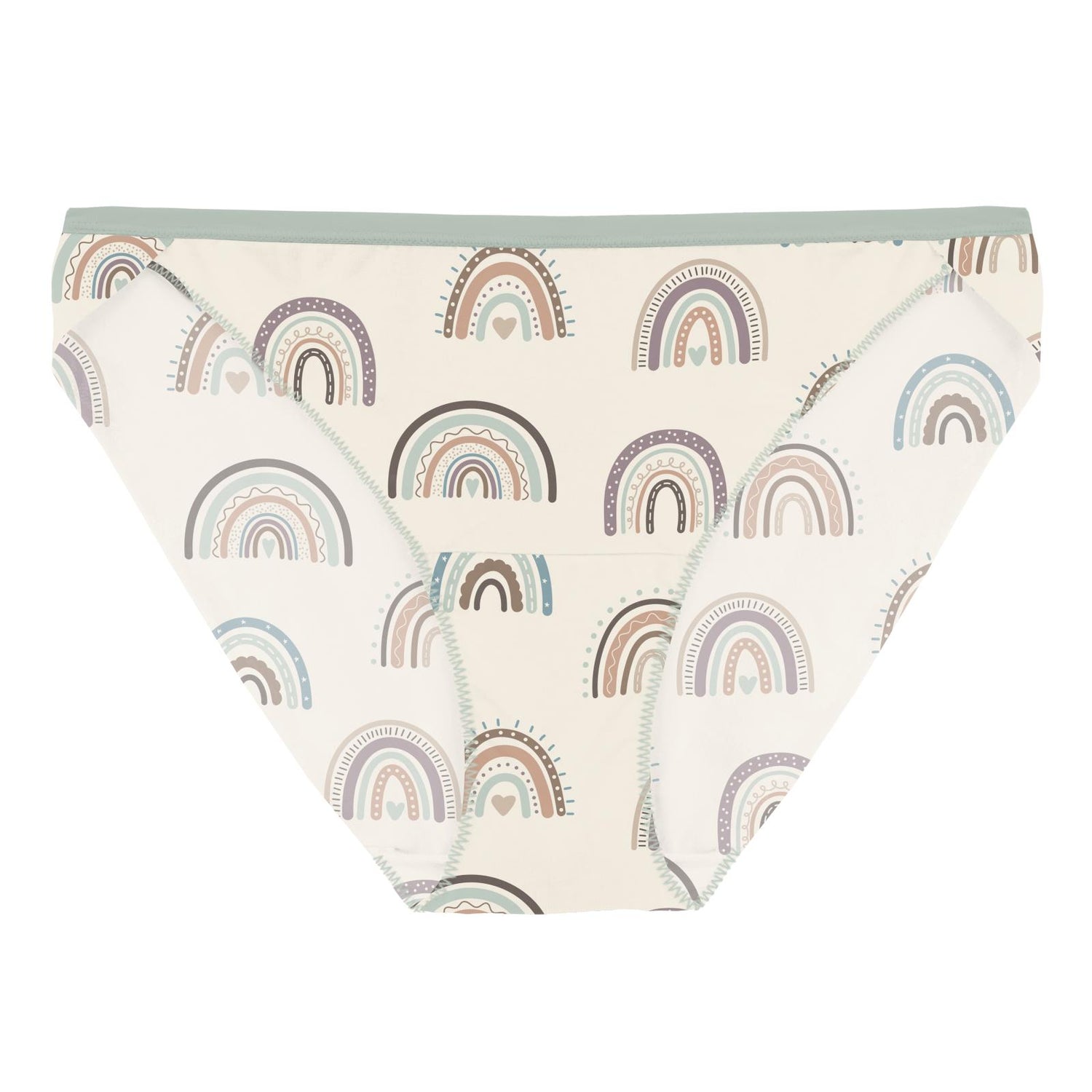 Women's Print Bikini Brief in Earthy Rainbows (353601)