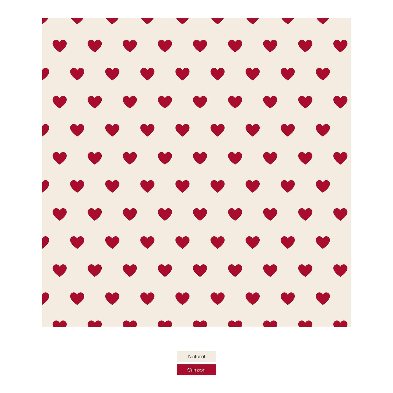 Print Convertible Sleeper with Zipper in Natural Hearts (288750)