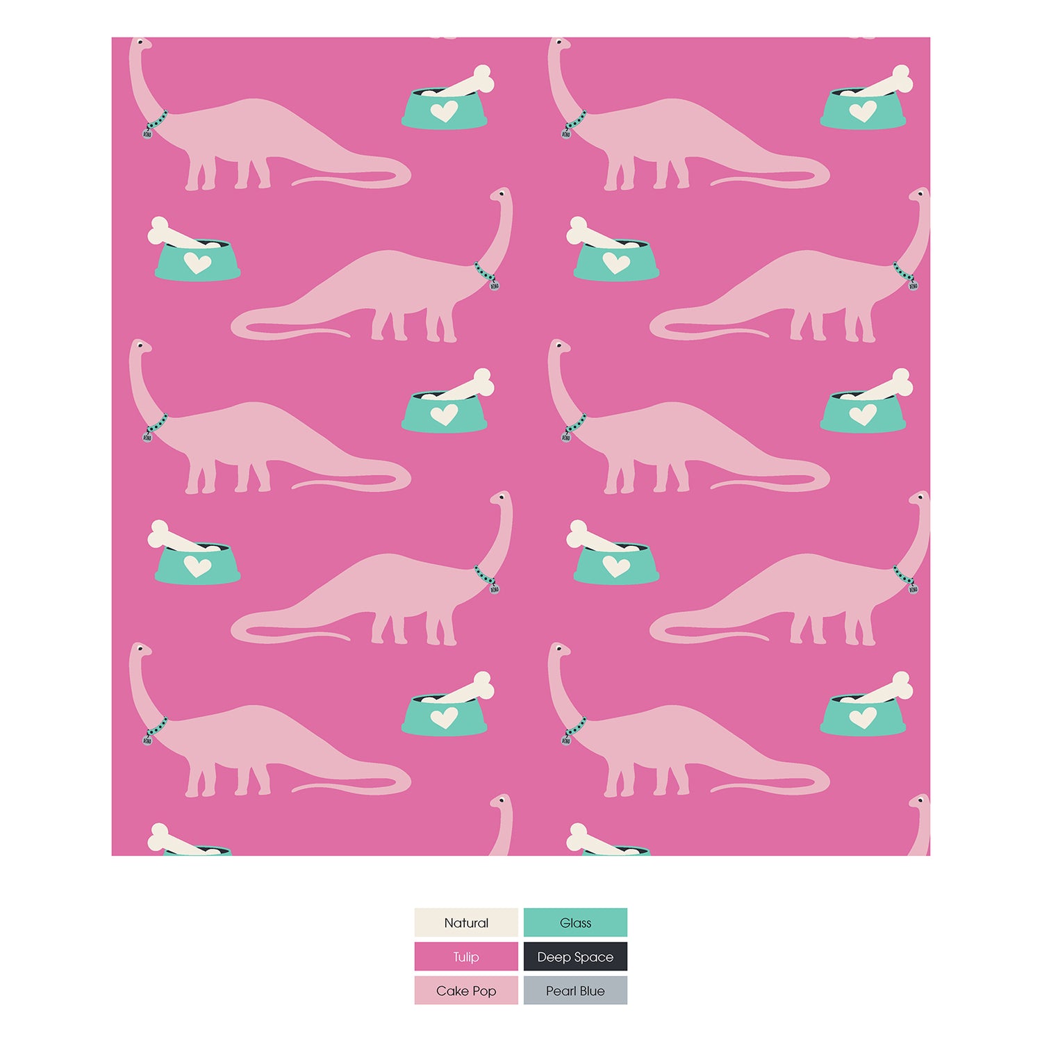 Print Footie with 2 Way Zipper in Tulip Pet Dino