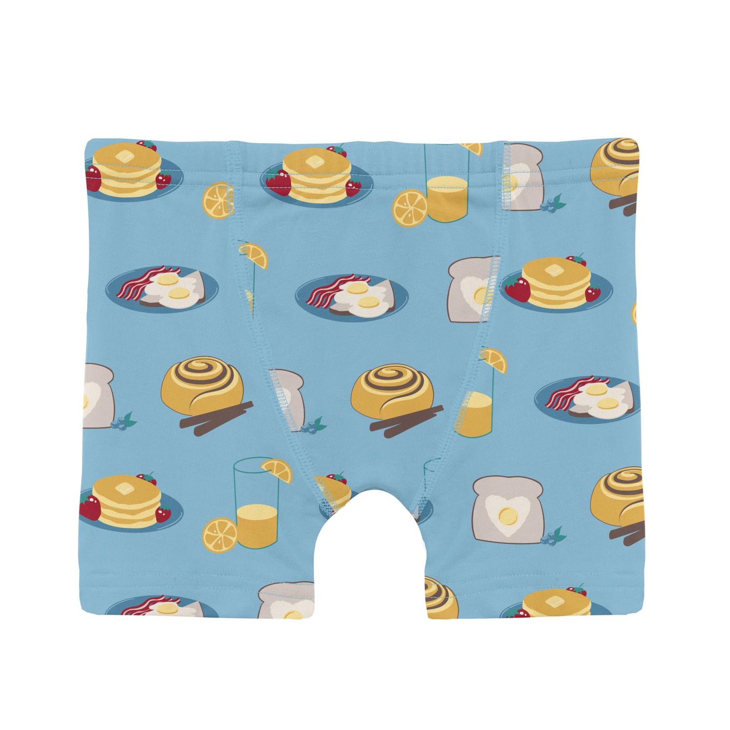 Print Boy's Boxer Brief in Seaside Blue Breakfast in Bed (313742)