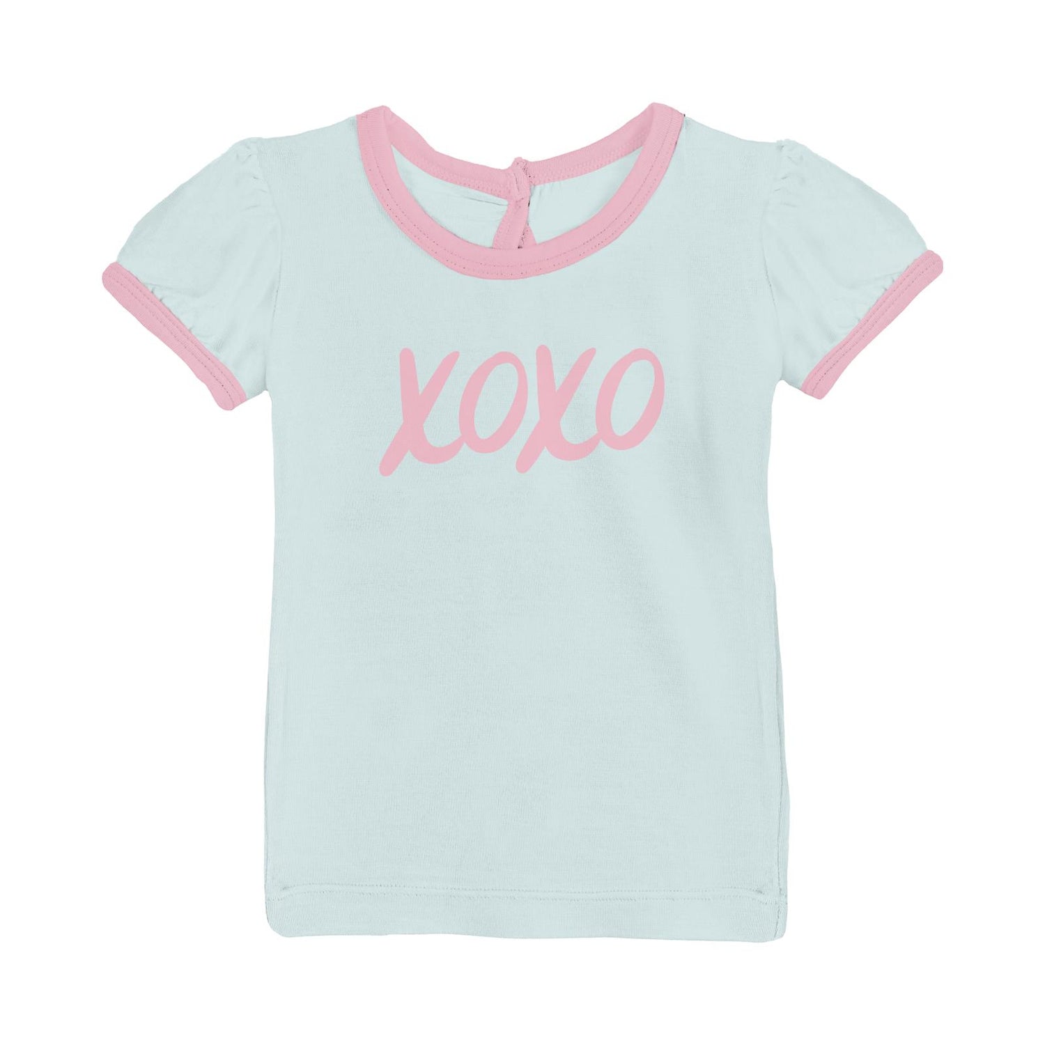 Short Sleeve Graphic Puff Tee in Fresh Air XOXO (313756)