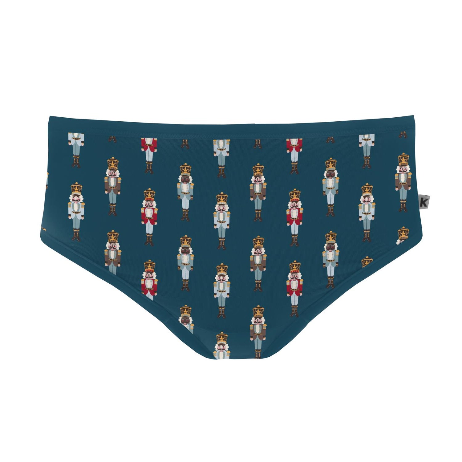 Women's Print Classic Brief in Peacock Nutcrackers