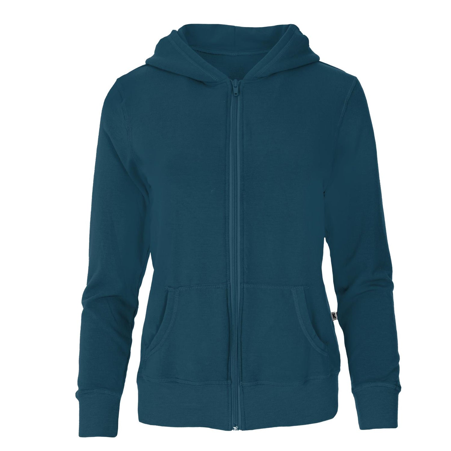 Women's Fleece Zip-Front Hoodie in Peacock