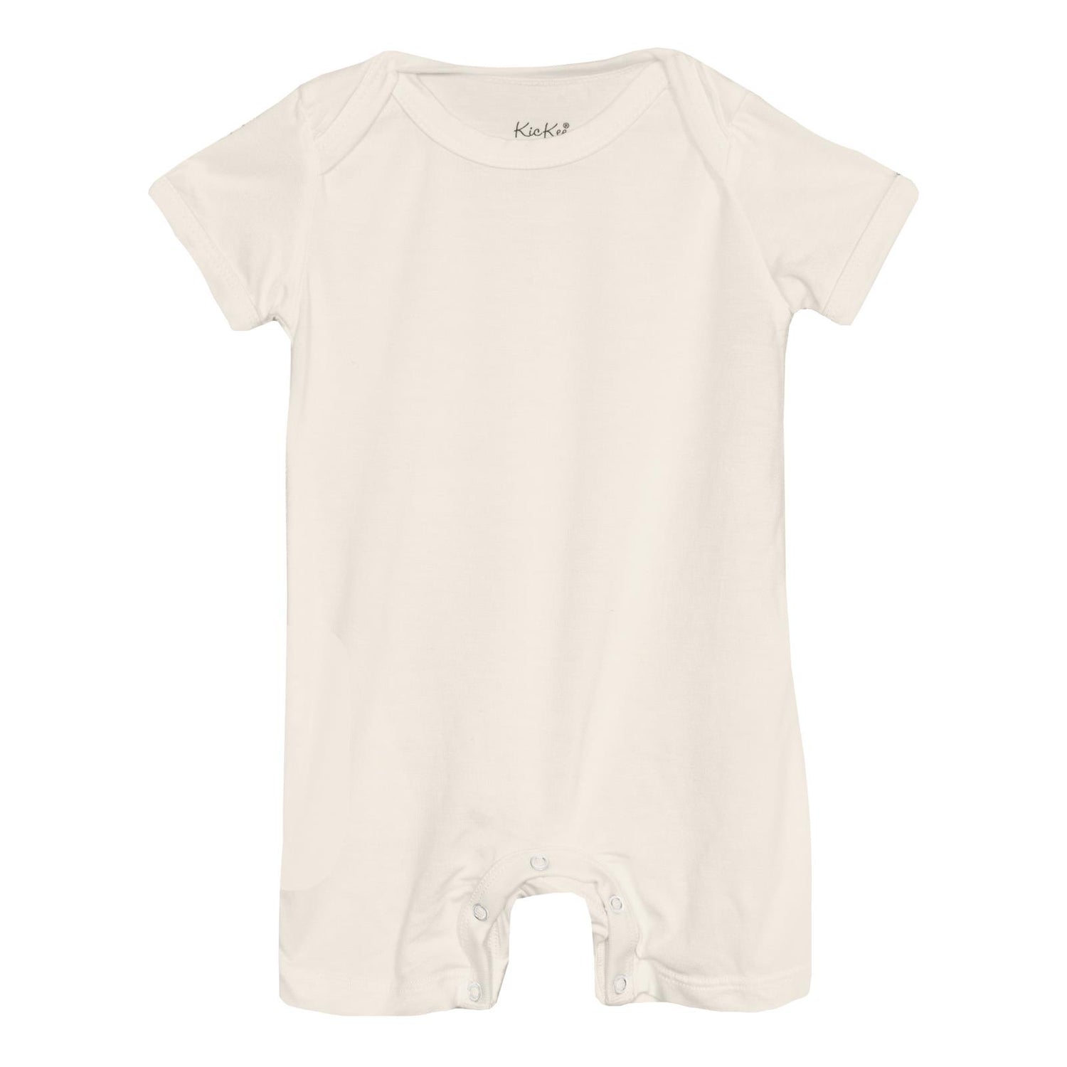 Short Sleeve Beau Romper in Natural