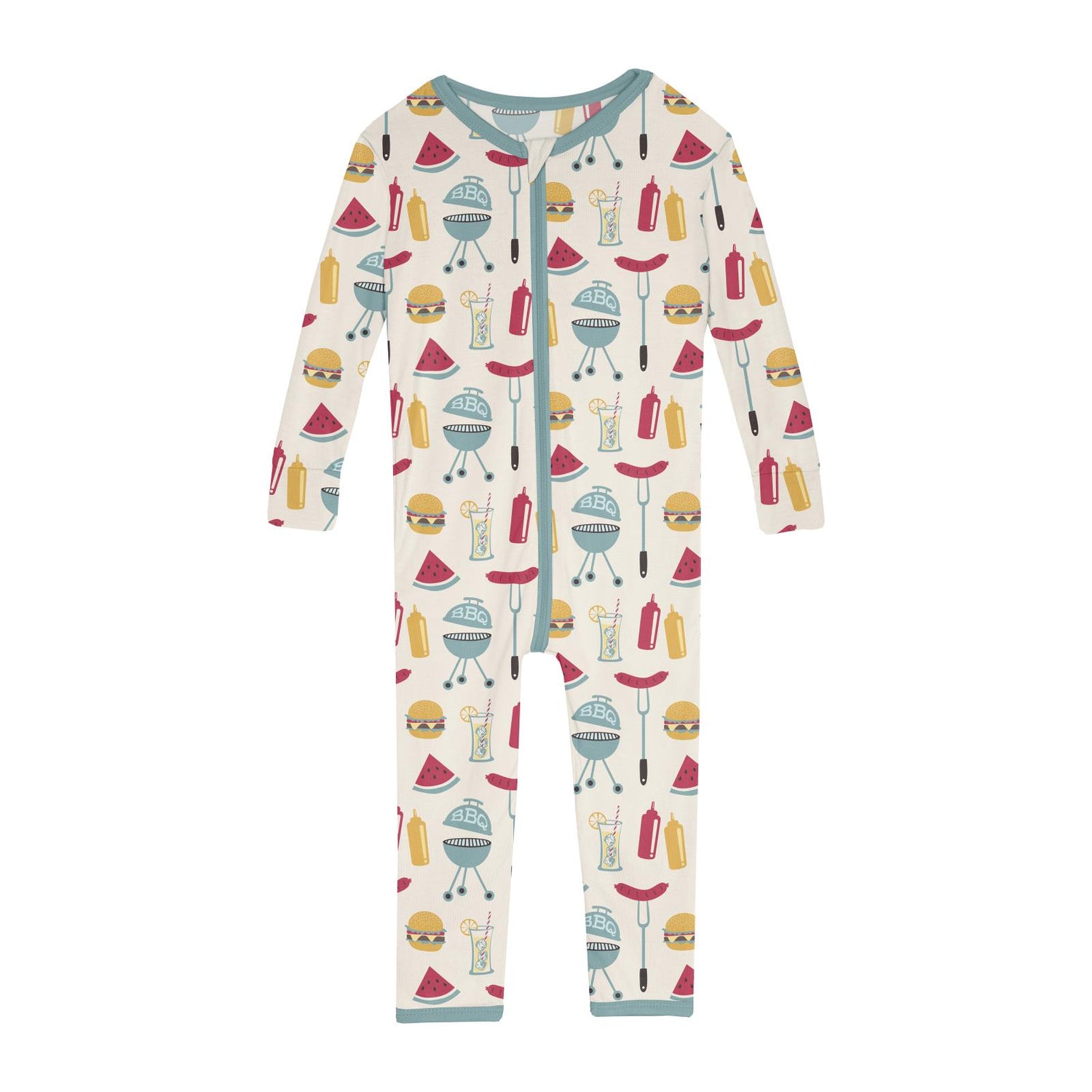 Print Convertible Sleeper with Zipper in Natural BBQ (360209)