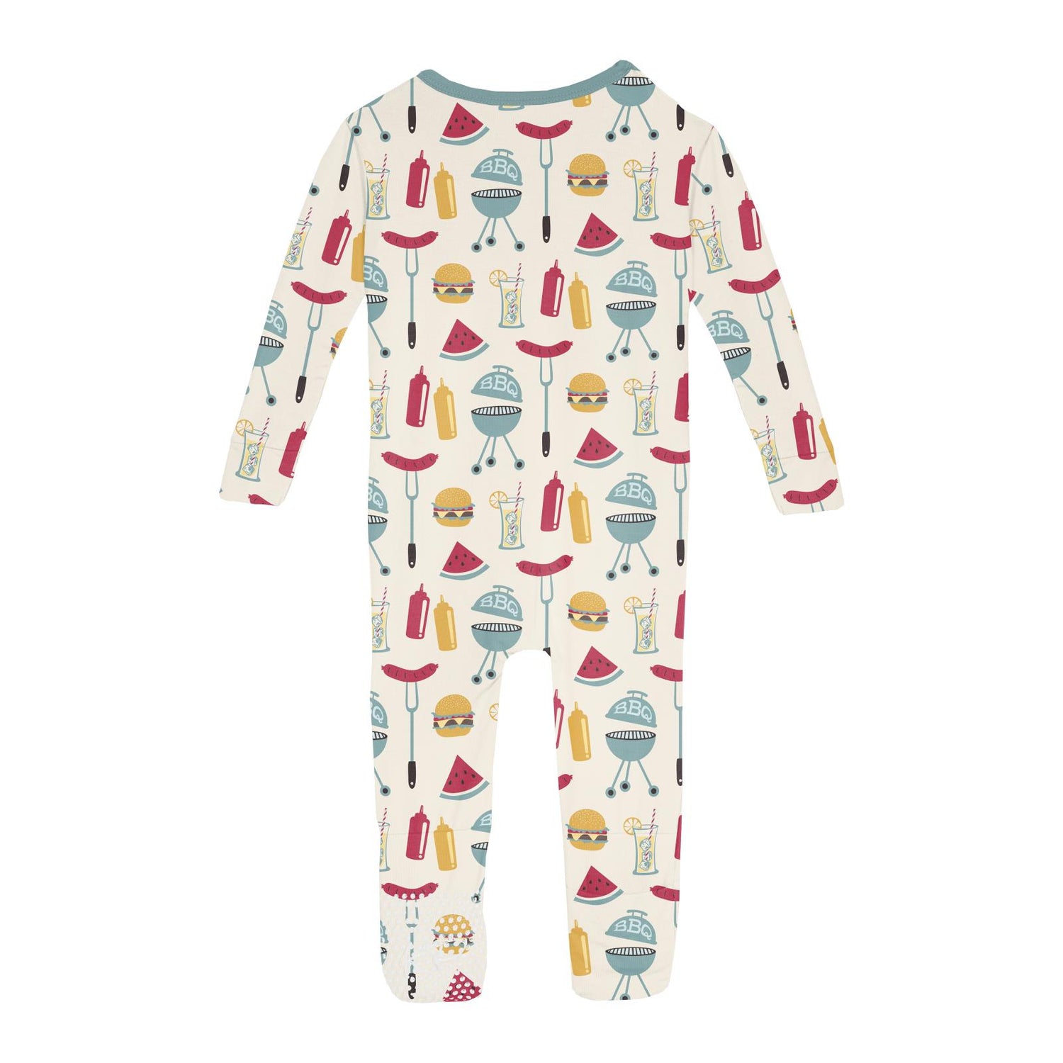 Print Convertible Sleeper with Zipper in Natural BBQ (360219)