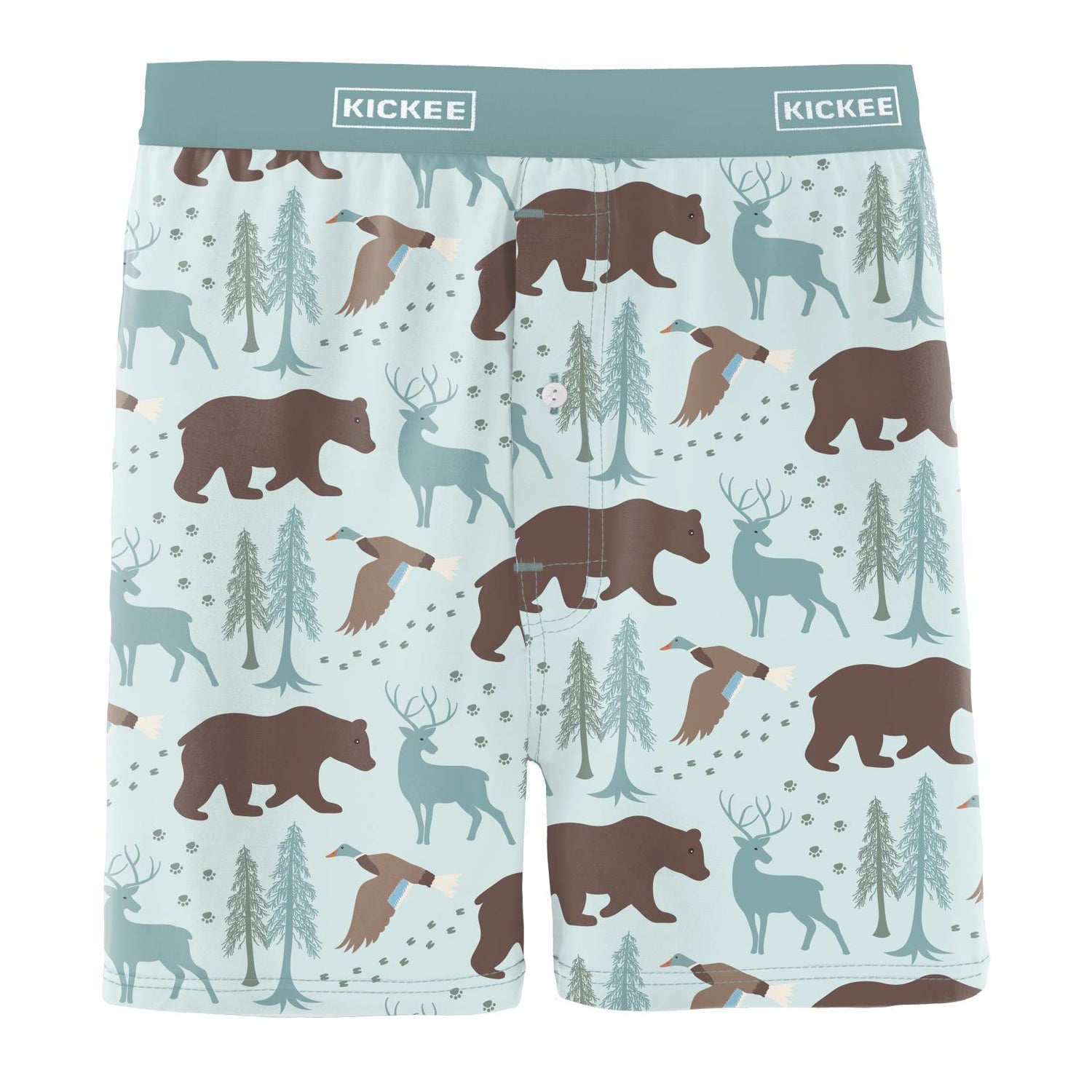 Men's Print Boxer Shorts in Fresh Air Forest Adventure (320689)
