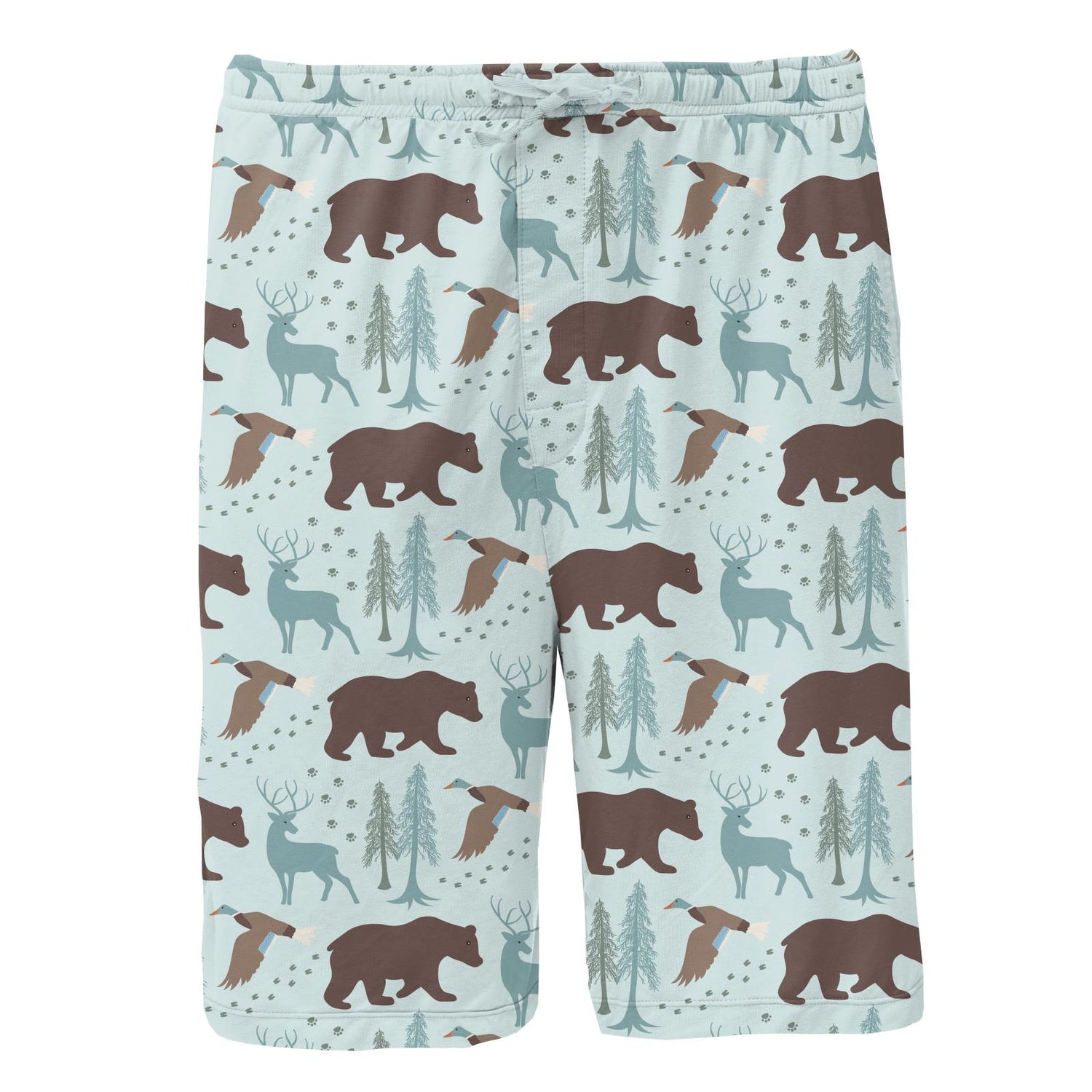 Men's Print Lounge Shorts in Fresh Air Forest Adventure (320697)