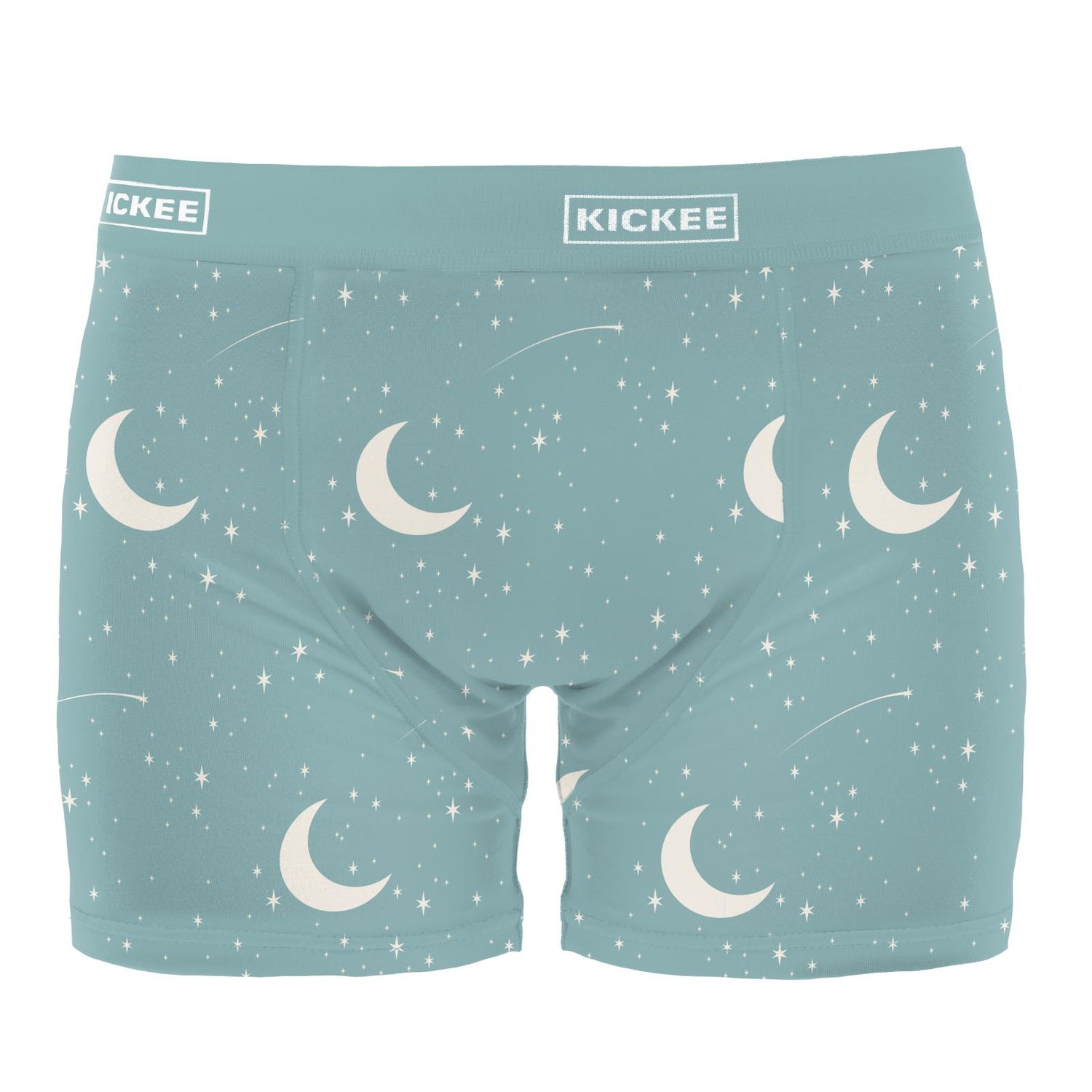 Men's Print Boxer Brief in Jade Starry Sky & Moon (320728)