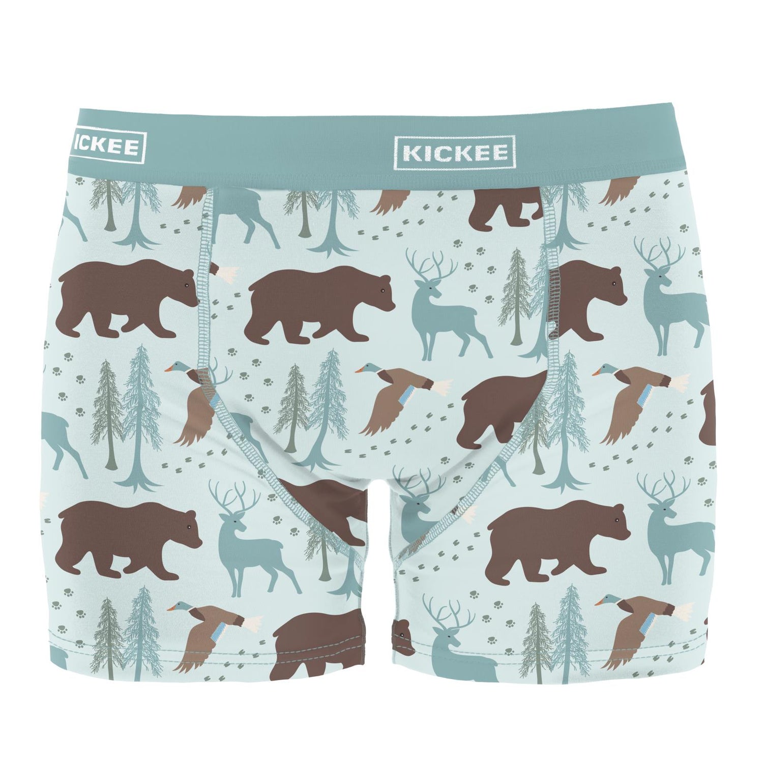Men's Print Boxer Brief in Fresh Air Forest Adventure (320822)