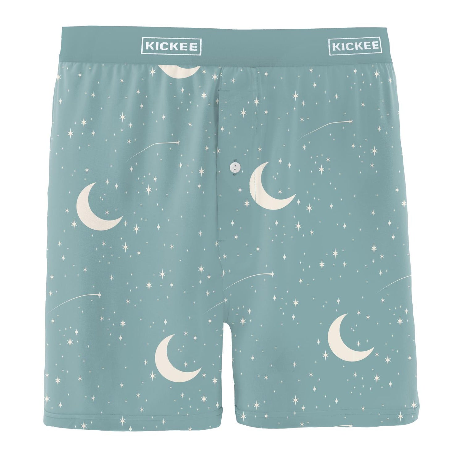 Men's Print Boxer Shorts in Jade Starry Sky & Moon (321137)