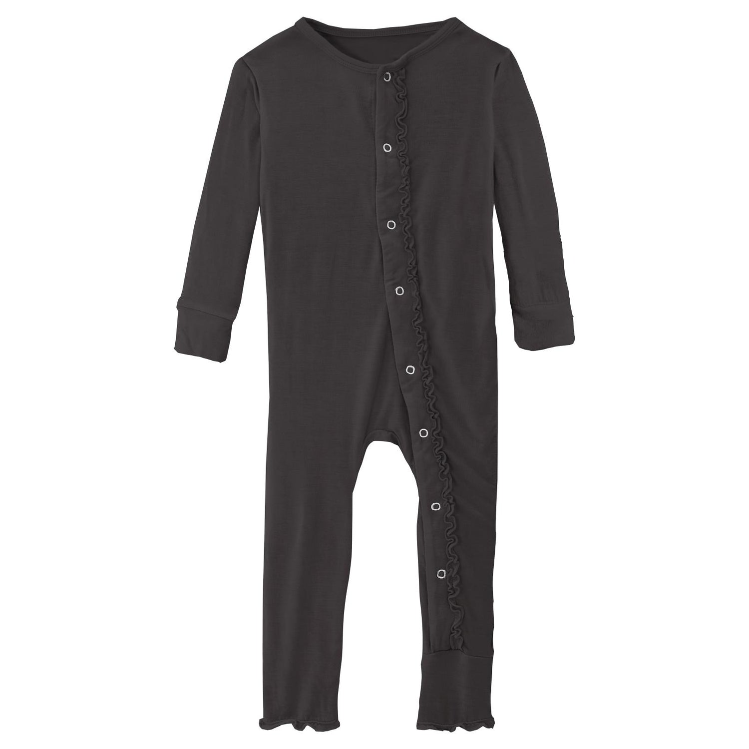 Muffin Ruffle Coverall with Snaps in Midnight (352695)