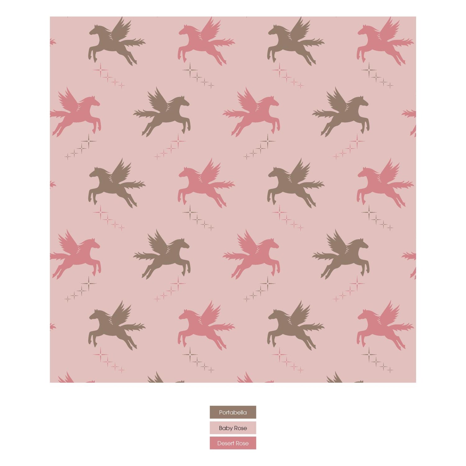 Print Girl's Underwear Set of 3 in Neapolitan Stripe, Desert Rose & Baby Rose Pegasus (332580)