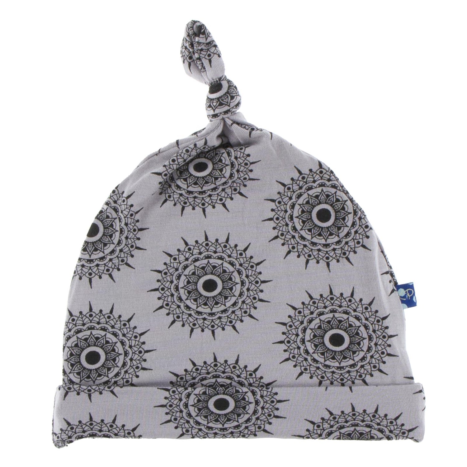 Print Knot Hat in Feather Mandala