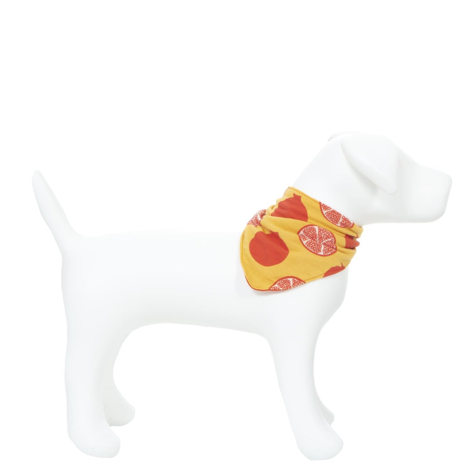 Print Dog Bandana in Marigold Pomegranate