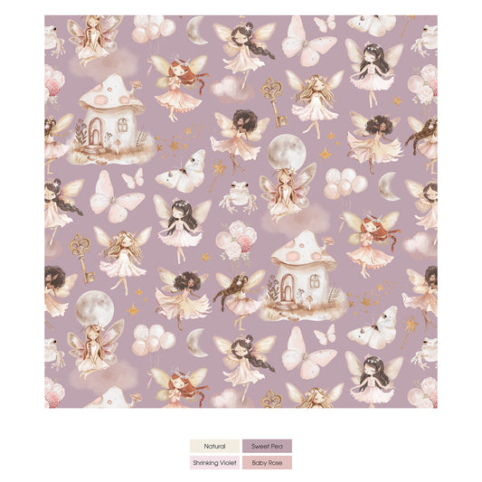 Print Shorty Sleeper with Zipper in Sweet Pea Fairy Party (378544)