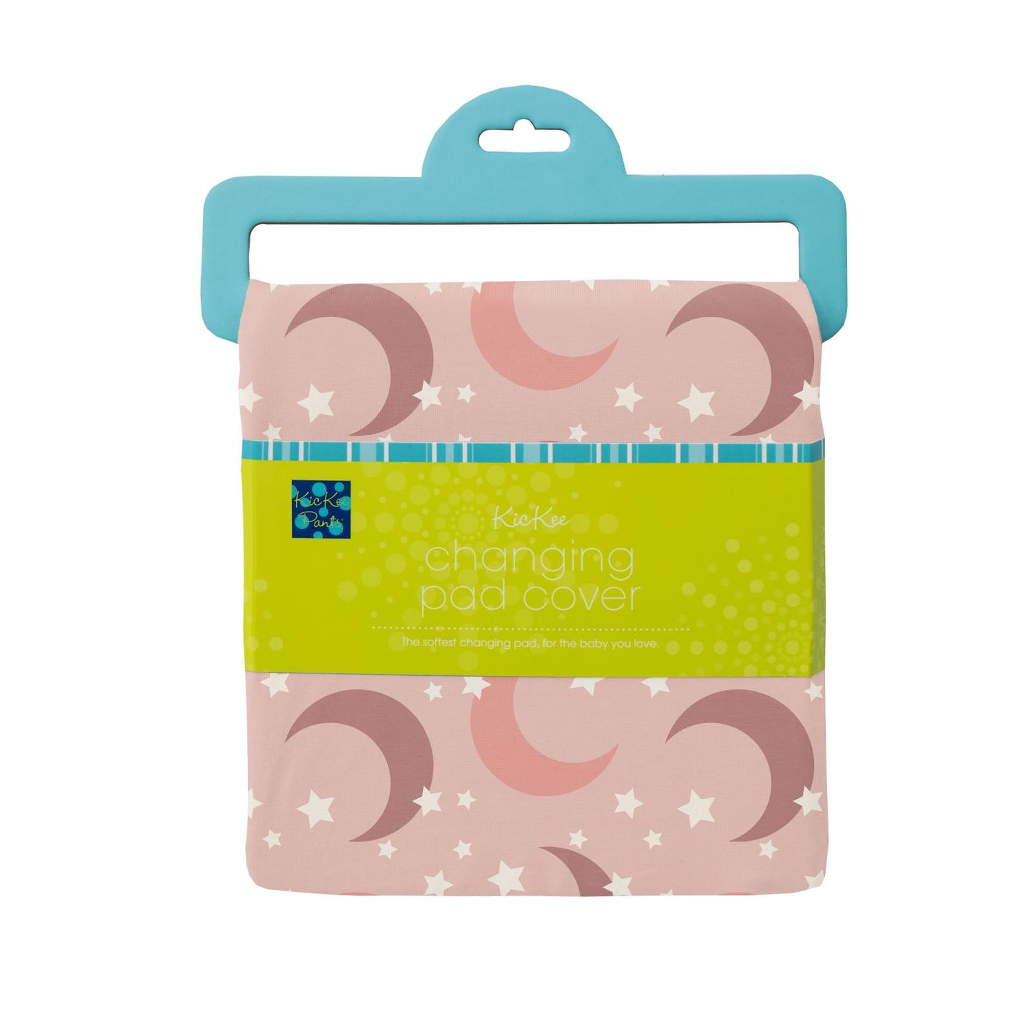 Print Changing Pad Cover in Peach Blossom Moon and Stars (258199)