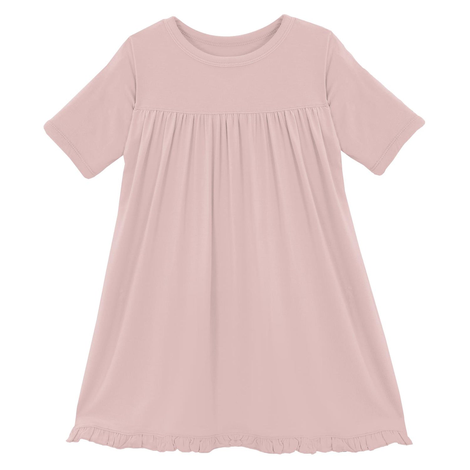 Short Sleeve Swing Dress in Baby Rose (317465)