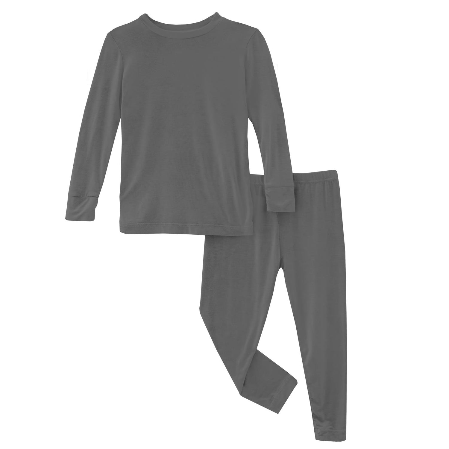 Long Sleeve Pajama Set in Pewter (317398)