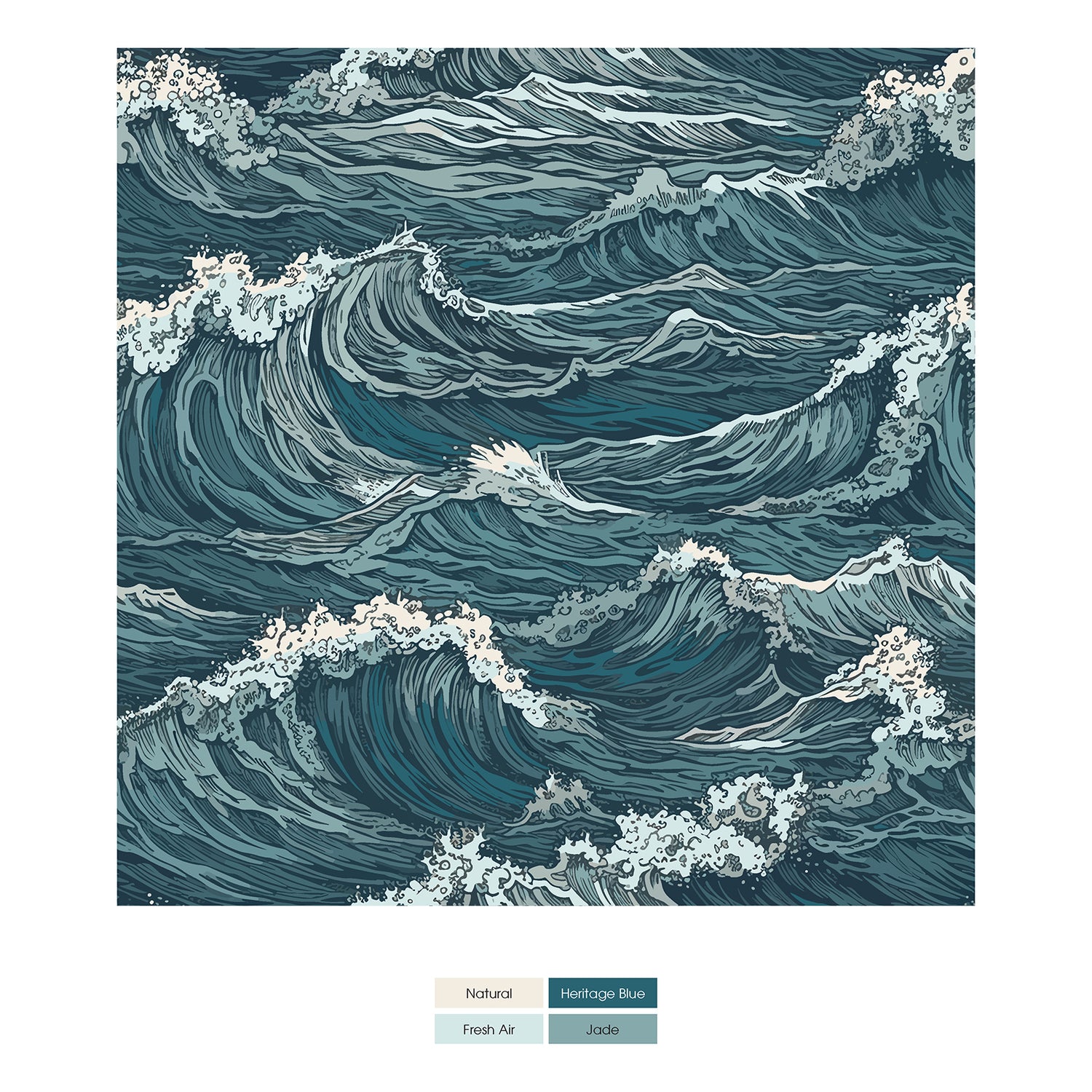 Women's Print Short Sleeve Relaxed Tee in Oceanic (331148)