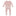 Print Muffin Ruffle Footie with 2 Way Zipper in Baby Rose Peppermints