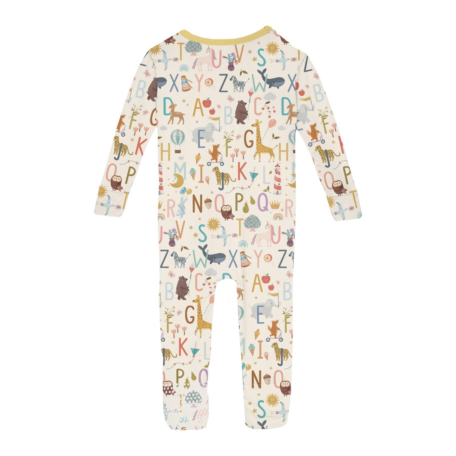 Print Convertible Coverall in Animal Alphabet (369617)