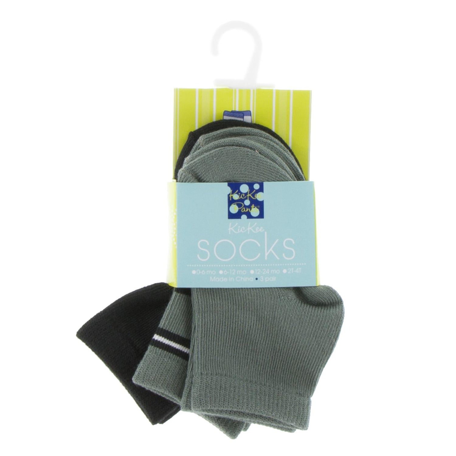 Sock Set  in Succulent, Succulent Kenya Stripe, Zebra (373351)