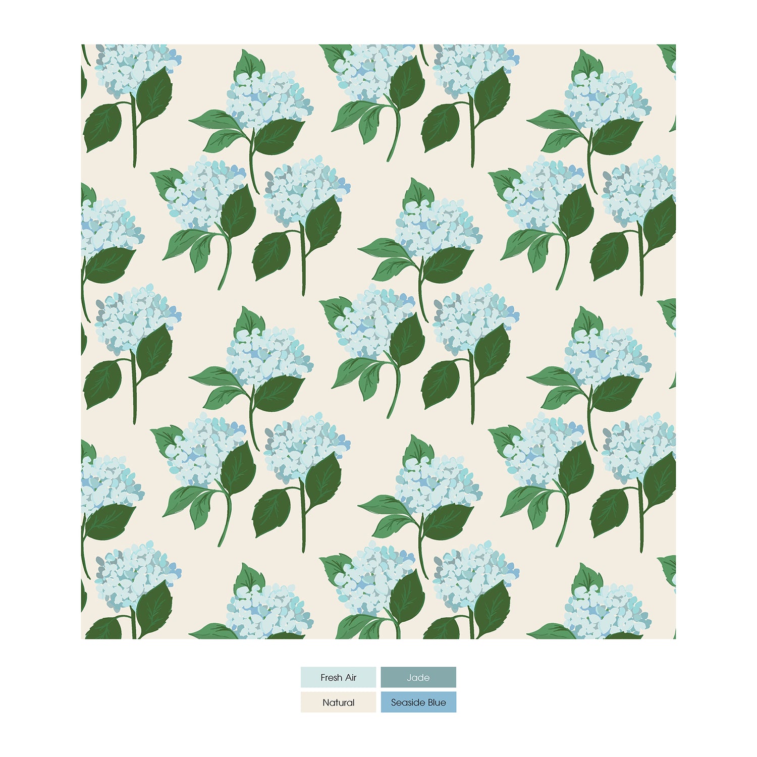 Women's Print Short Sleeve Surplice Tee in Hydrangea Bouquet