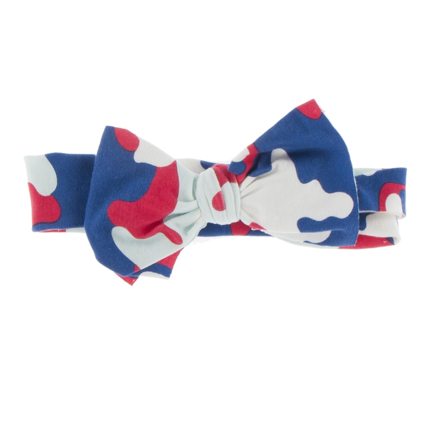 Print Luxe Mini Wrap with Bow in Flag Red Military (242940)